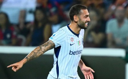 Gol Cepat Hakan Calhanoglu Bawa Inter Milan Menang 1-0 Atas Cagliari