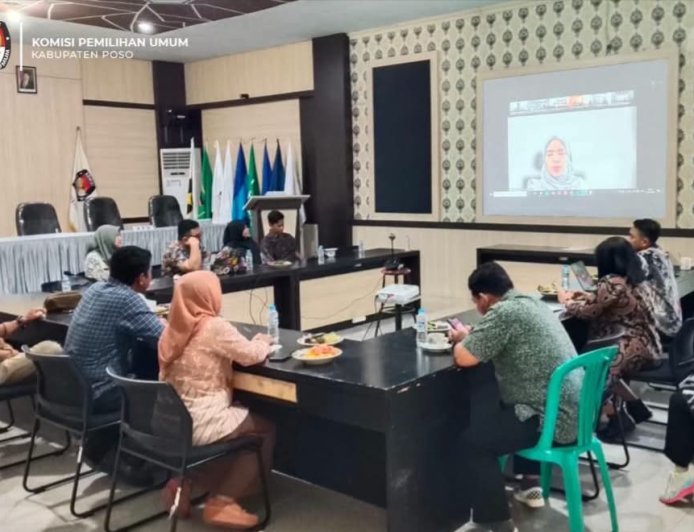 KPU Poso Ikuti Rapat Monev Pembangunan Zona Integritas