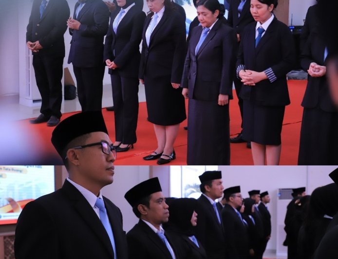 Kantah Kota Palu Hadiri Pelantikan Manajerial dan Nonmanajerial di Kementerian  ATR/BPN
