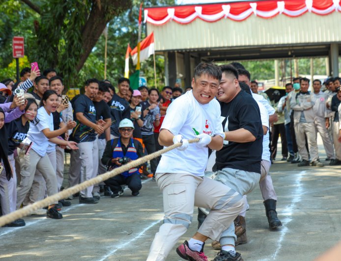 Lomba Tradisional Semarakkan Peringatan HUT Ke-81 RI di IMIP