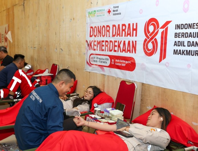 Konsisten Gelar Donor Darah, DPRD dan PMI Morowali Apresiasi PT IMIP