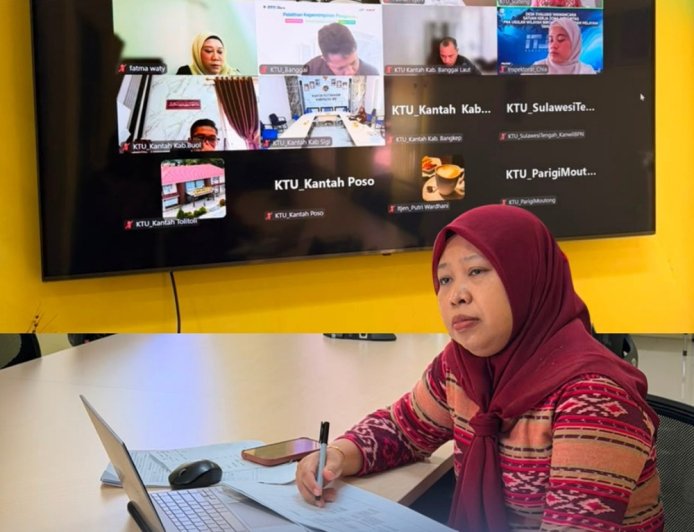 Kantor Pertanahan Kota Palu Ikuti Ekspose Hasil Pemeriksaan dan Monitoring Tindak Lanjut