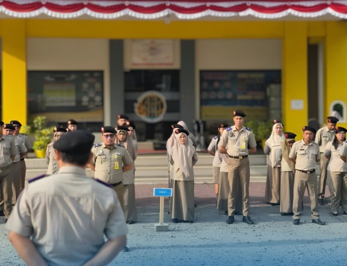 Apel Pagi, Kepala Kantah Kota Palu Tekankan Pentingnya Disiplin