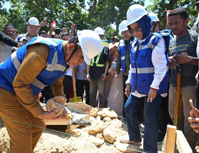 Kampung Nelayan Merah Putih di Buol Mulai Dibangun