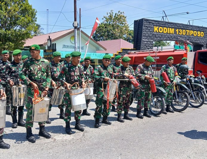 Kodim 1307/Poso Gelar Apel Kesiapsiagaan, Siapkan Personel dan Peralatan Hadapi Karhutla