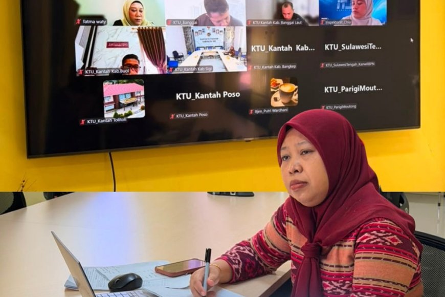 Kantor Pertanahan Kota Palu Ikuti Ekspose Hasil Pemeriksaan dan Monitoring Tindak Lanjut