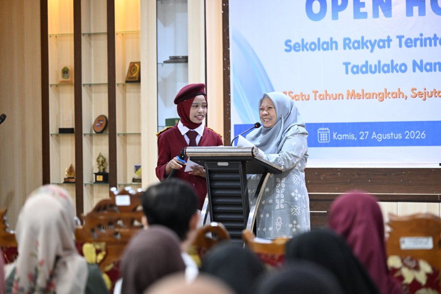 Wagub Reny Kagum Siswa Sekolah Rakyat Fasih Pidato Bahasa Asing