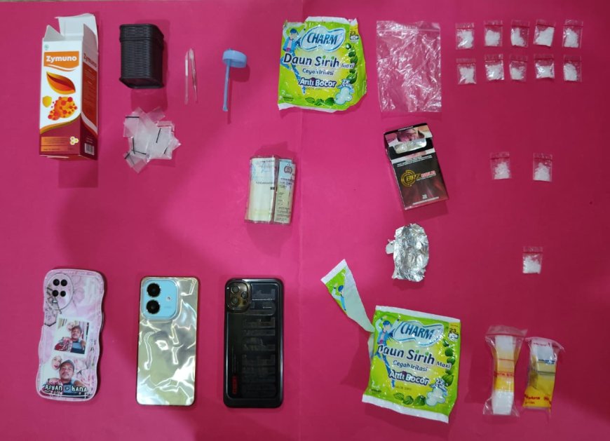 Sat Narkoba Bekuk Tiga Pelaku Simpan Sabu dalam Bungkus Softex