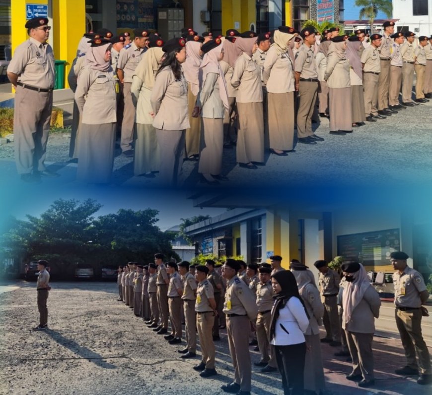 Apel Pagi di Kanta Kota Palu Untuk Perkuat Koordinasi dan Komunikasi di Lingkungan Kerja