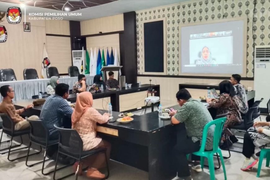 KPU Poso Ikuti Rapat Monev Pembangunan Zona Integritas