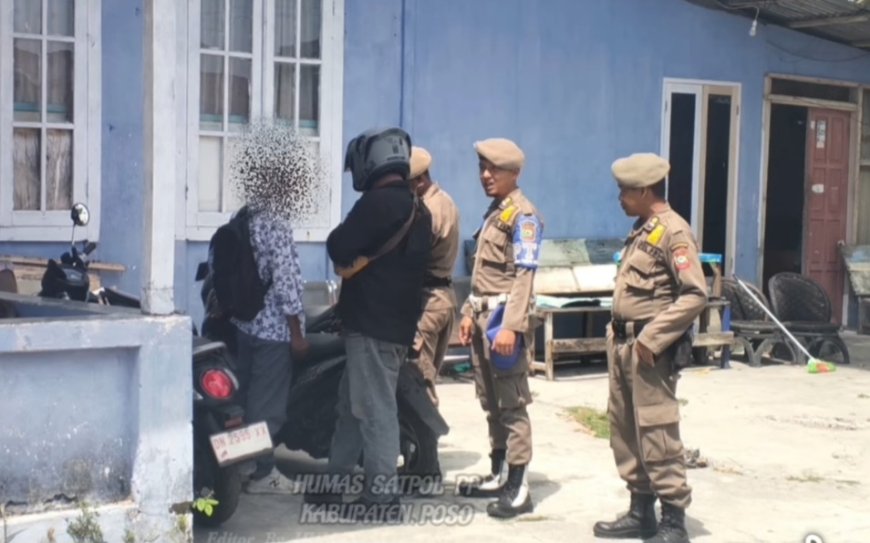 Satpol PP Poso Jaring Pelajar di Luar Sekolah