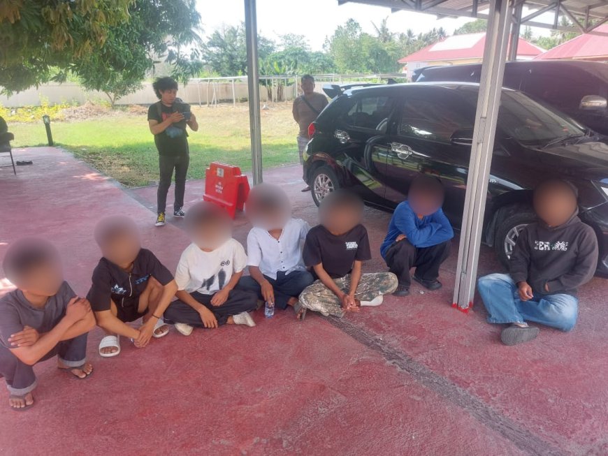 Polres Sigi Amankan Delapan Remaja dari Tiga Genk Motor