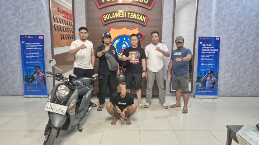 Polres Poso Bekuk Residivis Curanmor, Curi Sepeda Motor Buat Membeli Sabu