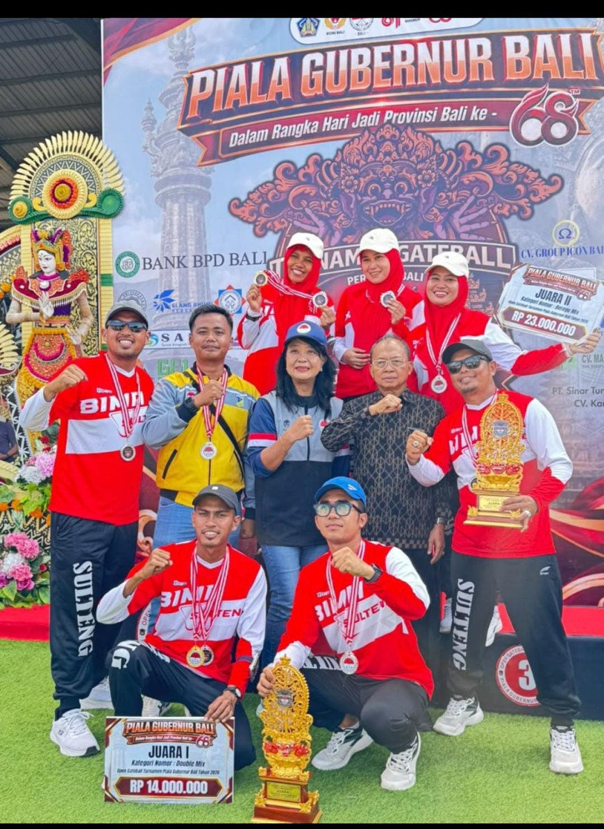 Pergatsi Sulteng Juara Umum Kejurnas Gateball Bali 2026