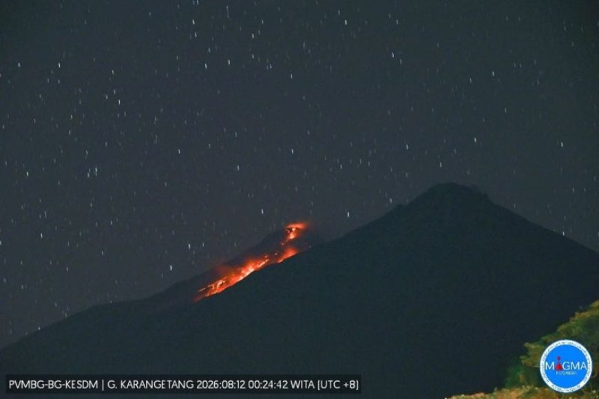 Pos PGA: Luncuran Lava Gunung Karangetang Mengarah ke Kali Sumpihi