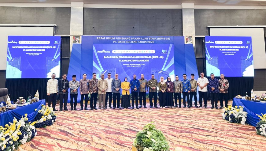 RUPSLB Bank Sulteng 2026: Berikut Komposisi Terbaru Pemegang Saham Bank Sulteng
