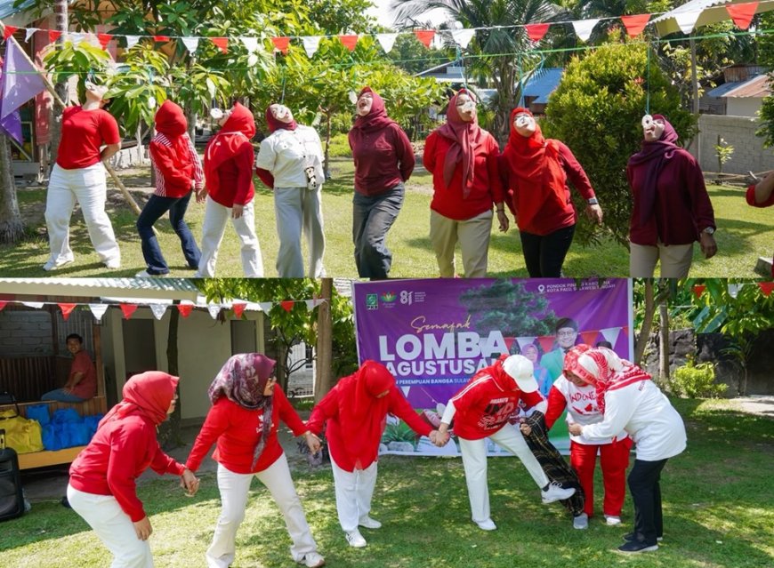 Seru dan Penuh Kekeluargaan, Perempuan Bangsa Sulteng Gelar Berbagai Lomba  Meriahkan HUT ke-81 RI