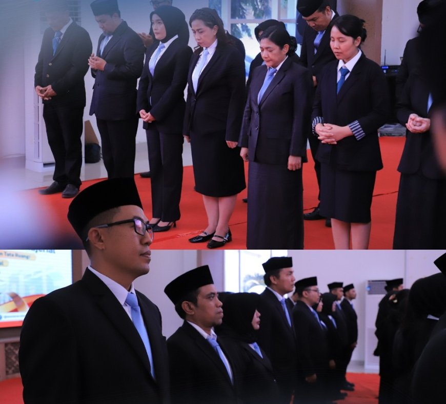 Kantah Kota Palu Hadiri Pelantikan Manajerial dan Nonmanajerial di Kementerian  ATR/BPN