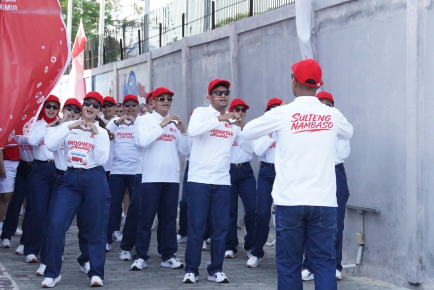 Semarak HUT ke-81 Kemerdekaan, Bank Sulteng Club Juara Gerak Jalan Antarperbankan di Palu