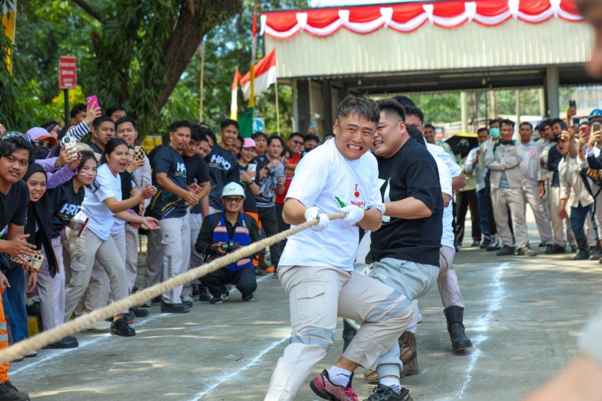 Lomba Tradisional Semarakkan Peringatan HUT Ke-81 RI di IMIP