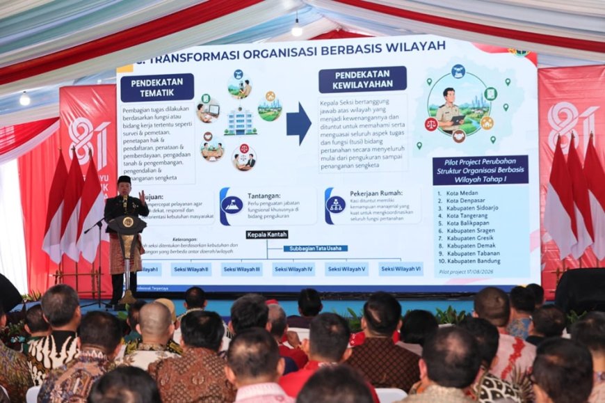 Transformasi Kementerian ATR/BPN, 10 Kantah Mulai Terapkan Sistem Organisasi Berbasis Wilayah