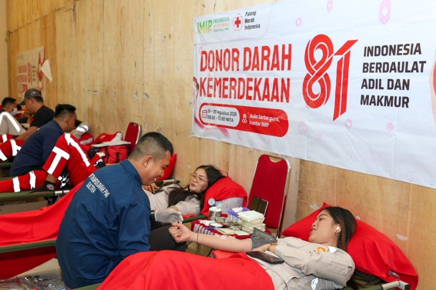 Konsisten Gelar Donor Darah, DPRD dan PMI Morowali Apresiasi PT IMIP