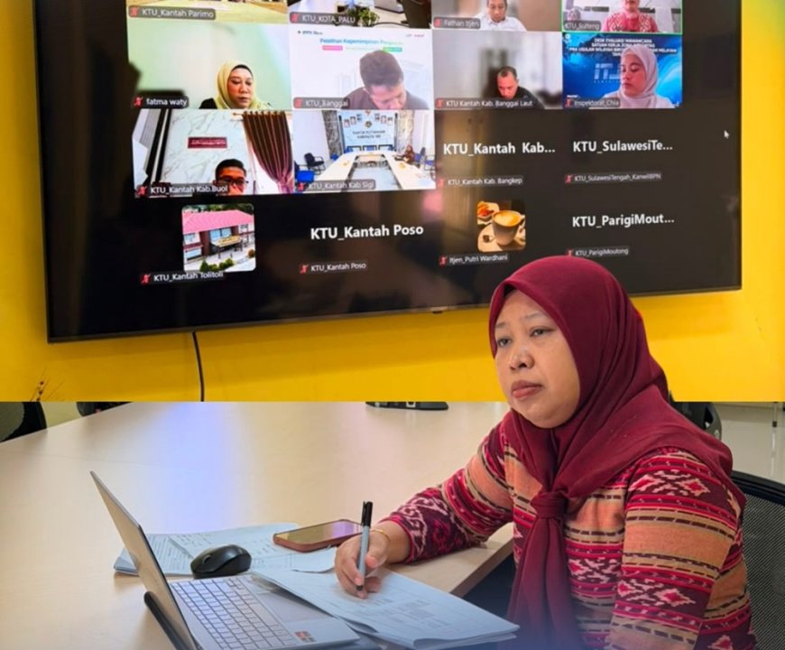Kantor Pertanahan Kota Palu Ikuti Ekspose Hasil Pemeriksaan dan Monitoring Tindak Lanjut