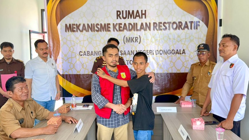 Cabjari Donggala di Tompe Selesaikan Kasus Penikaman Lewat RJ