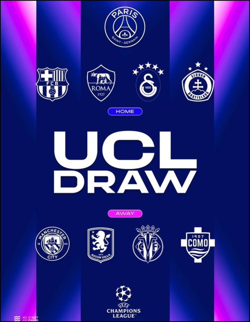 Undian Liga Champions: PSG Hadapi Barcelona dan Manchester City, Berikut Ini Daftar Lengkapnya