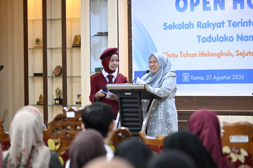 Wagub Reny Kagum Siswa Sekolah Rakyat Fasih Pidato Bahasa Asing