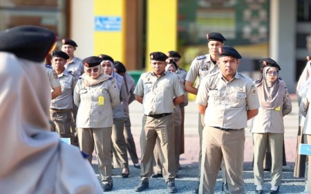Apel Pagi Kantor Pertanahan Kota Palu: Pembina Apel Tekankan Capaian Realisasi Kinerja