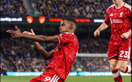 Alexander Isak Antar Liverpool Cetak Kemenangan Perdana 2-0 atas Ipswich Town