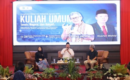 Isi Kuliah Umum di Politeknik Agraria STPN, Rocky Gerung Ingin Taruna/i Pahami Tiga Konsep Pemaknaan Pengelolaan Tanah
