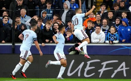 Liga Champions, Aston Villa Kalahkan Club Brugge 3-2