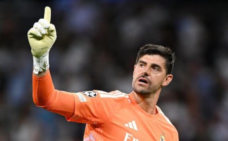 Thibaut Courtois Gemilang saat Real Madrid Kalahkan Inter Milan 2-1