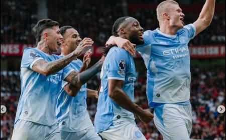 Sepuluh Pemain Manchester City Bungkam Manchester United 1-0