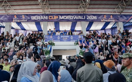 Turnamen Berani Cup 2026 di Morowali, Gubernur Anwar Hafid Minta Atlet Jaga Sportivitas Menuju Porprov