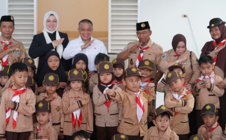Murid TK Putra Dikukuhkan Jadi Pramuka Prasiaga, Wali Kota Palu: Ini Fondasi Karakter Sejak Dini