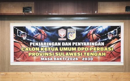Perbasi Sulteng Cari Ketua Periode 2026-2030