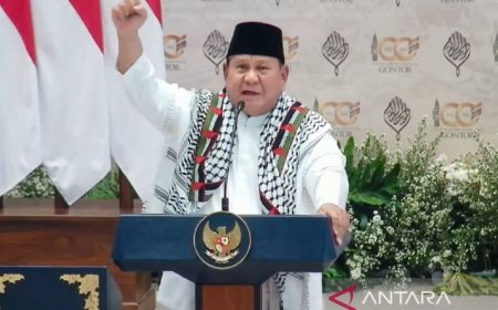 Prabowo Tegaskan Indonesia Harus Kuat Agar Bisa Bantu Palestina