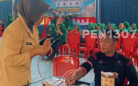 Sambut HUT TNI ke 81, Kodim 1307 Poso Gelar Donor Darah dan Baksos