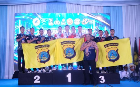 Personel Polda Sulteng Sapu Podium Indoor Skydiving Kapolri Cup II di Tiga Kelas