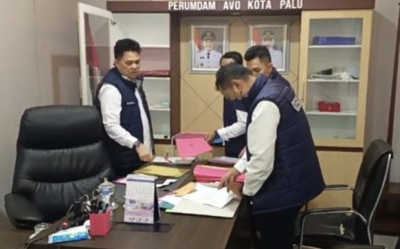 Dugaan Korupsi Penyertaan Modal, Polresta Palu Geledah Kantor PDAM dan Sita Delapan Bundel Dokumen