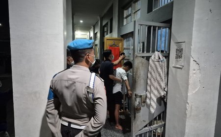 Tindak Lanjut Arahan Dirjen PAS, Rutan Poso Gelar Razia Gabungan