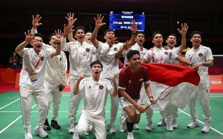 Indonesia Gagalkan Ambisi China Kawinkan Gelar Bulu Tangkis Beregu