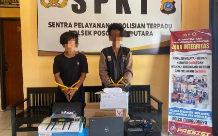 Polisi Ringkus Tersangka Pencuri 11 Laptop Chromebook