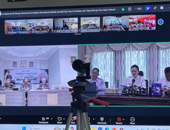 81 Sekolah di Poso Ikuti Gerakan Serentak JMS Usai HUT Kejaksaan ke-81