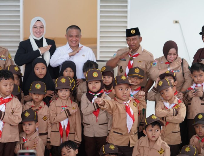 Murid TK Putra Dikukuhkan Jadi Pramuka Prasiaga, Wali Kota Palu: Ini Fondasi Karakter Sejak Dini