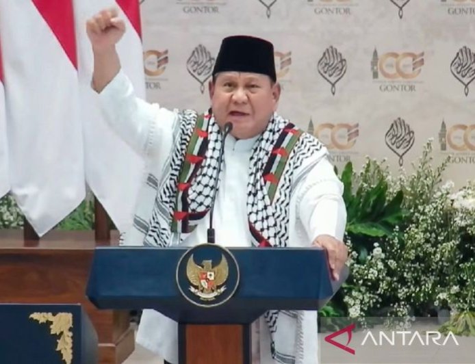 Prabowo Tegaskan Indonesia Harus Kuat Agar Bisa Bantu Palestina