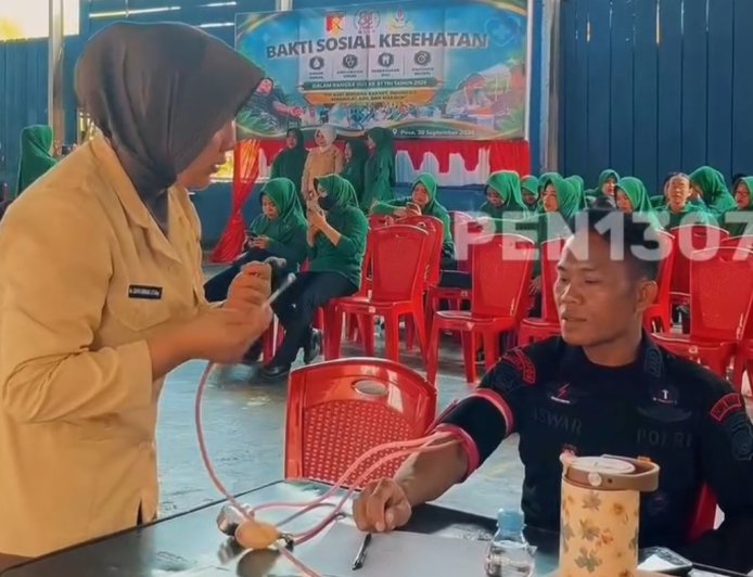 Sambut HUT TNI ke 81, Kodim 1307 Poso Gelar Donor Darah dan Baksos
